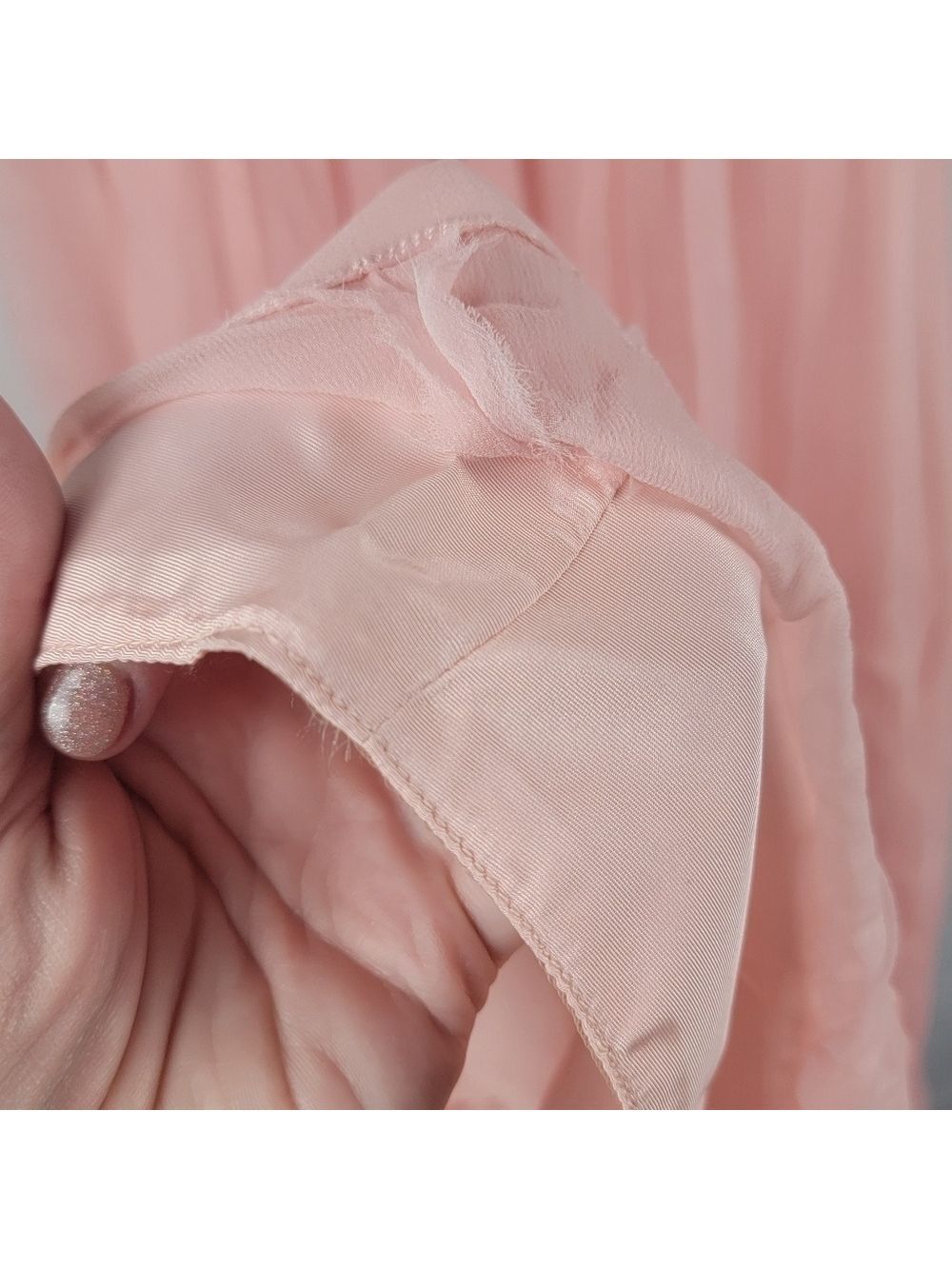 Vintage Dress Empire Waist Pink #1826 - Picture 8 of 16